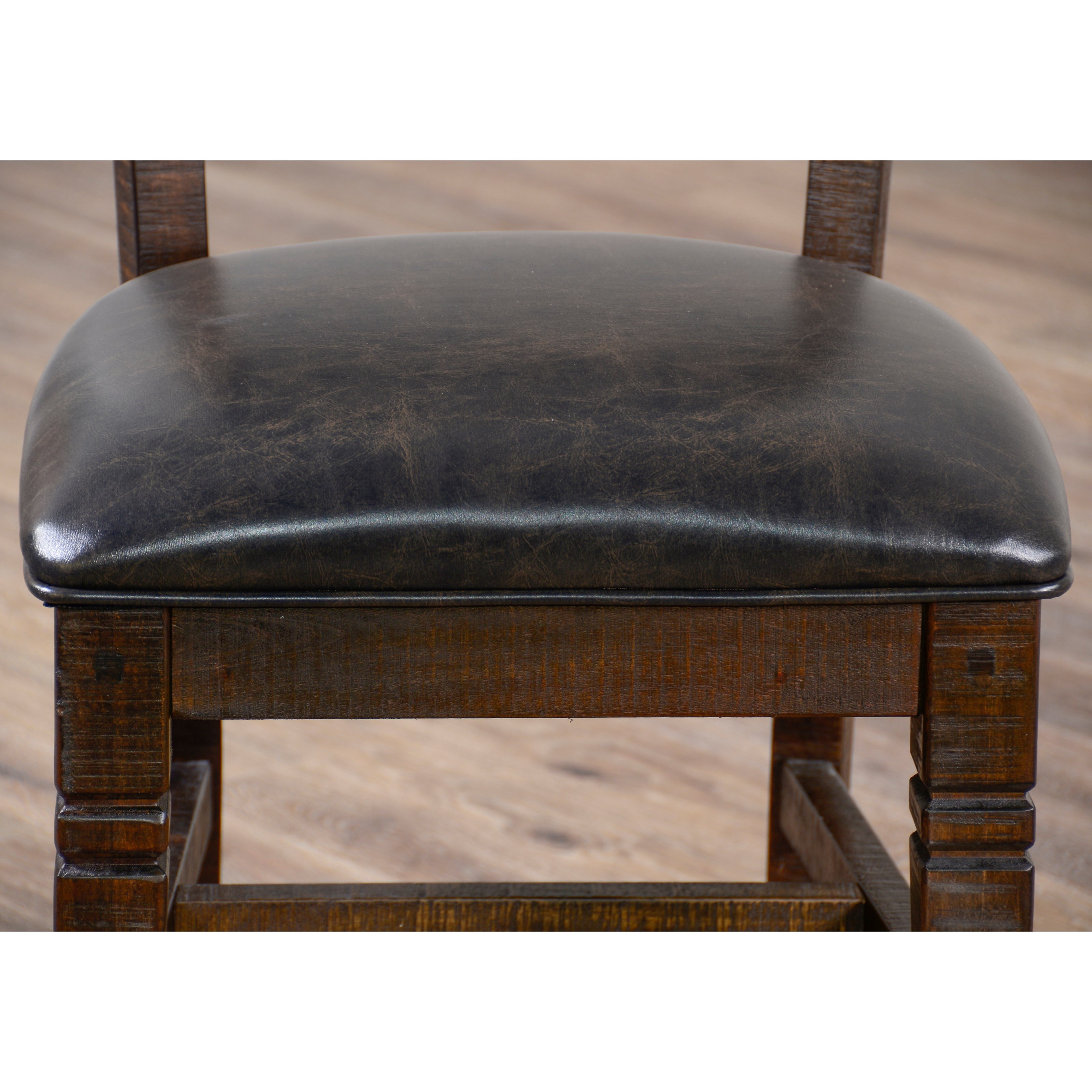 Sunny Designs Homestead 17941 Solid Wood Ladderback Chair with Cushion